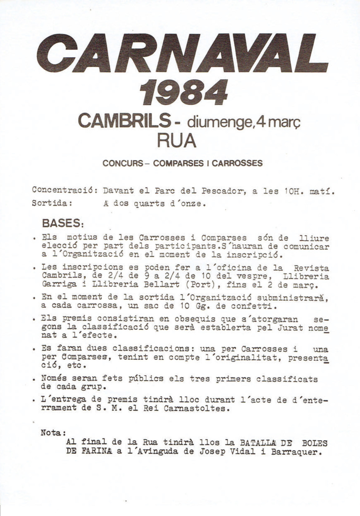bases carnaval cambrils 1984