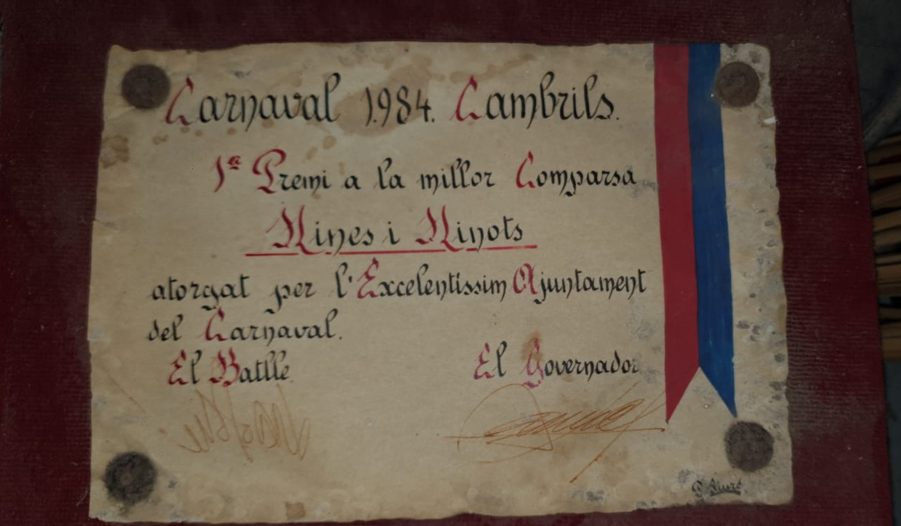diploma carnaval 1984