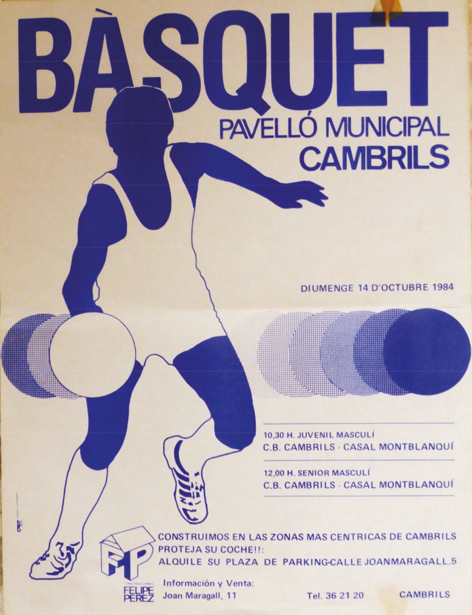 cartell basquet cambrils 1984