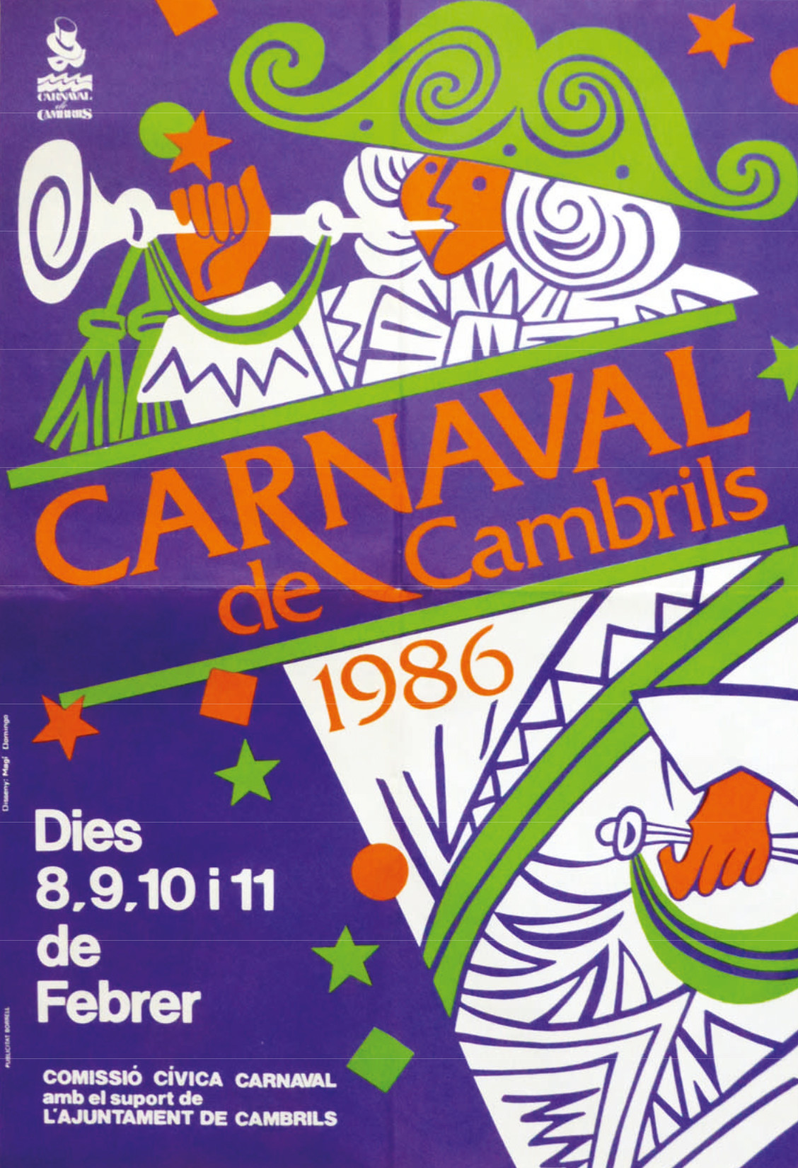 cartell carnaval cambrils 1986