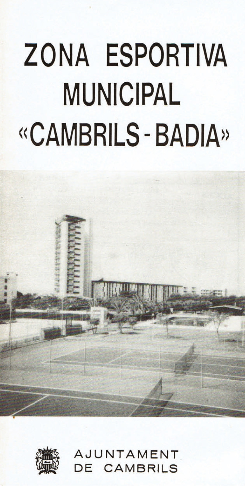 fulleto cambrils badia 1986