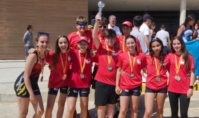 L'equip cadet masculí del Club Rem Cambrils, medalla de bronze al XIV Campionat de Catalunya de Llaüt Mediterrani