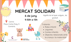 L'espai socioeducatiu Saltirons organitzarà, el proper 6 de juny, un mercadet d'intercanvi solidari  