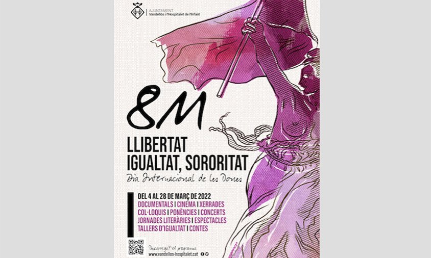 Cartell dels actes organitzats a Vandellòs i l'Hospitalet de l'Infant amb motiu del 8M