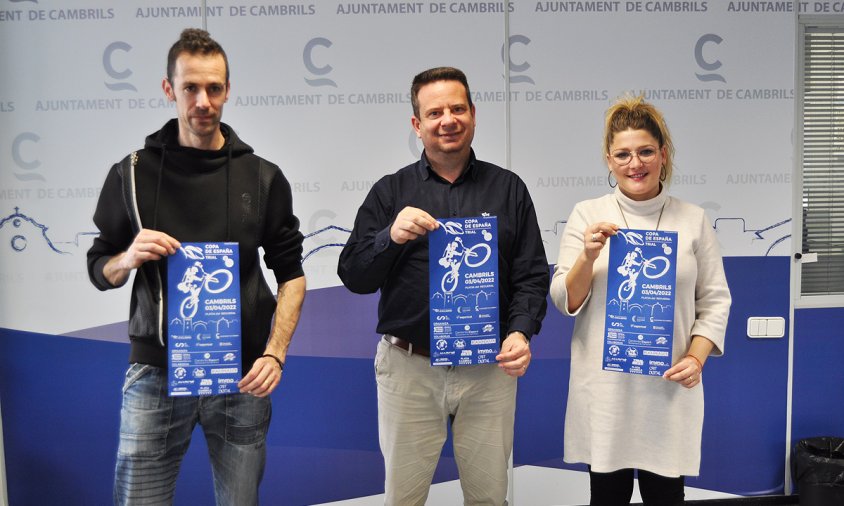 Roda de premsa de presentació del campionat, aquest matí, a càrrec d'Àngel Batlle, Oliver Klein i Natalia Pleguezuelos