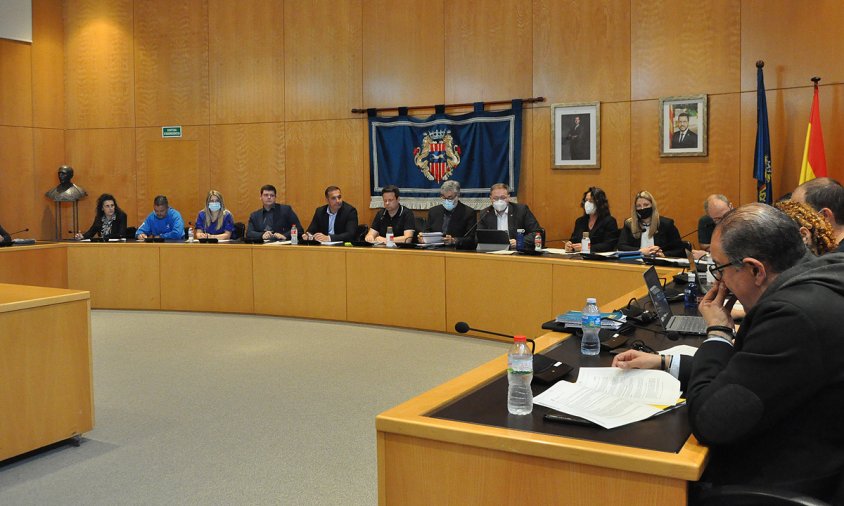 Imatge de la sessió plenària del passat 29 d'abril
