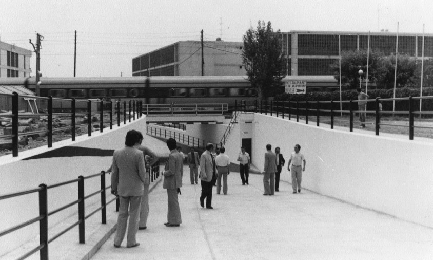 Inauguració del pas inferior de Vilafortuny / Juny 1982