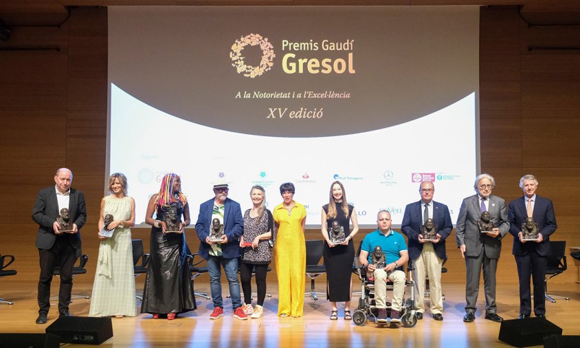Tots els guardonats a la XV edició dels Premis Gaudí Gresol a la Notorietat i l’Excel·lència