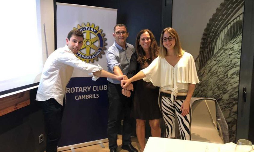 Presentació de l'ONG El Camí de la Solidaritat al sopar oficial del Club Rotary Cambrils, el passat mes de setembre
