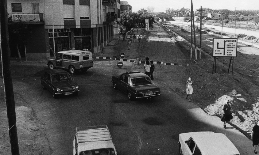 Obres de condicionament del vial contigu a la riera d'Alforja / Juliol 1976