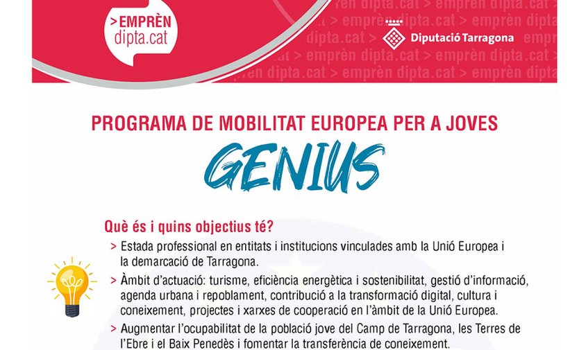 Programa Genius de la Diputació de Tarragona