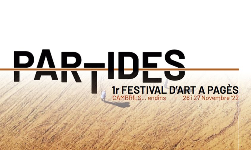 Cartell del «Partides», primer Festival d'Art a Pagès