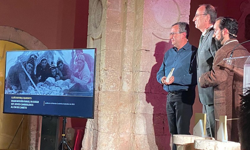 L'autor del reportatge, Lluís Rovira i Barenys, va recollir el premi