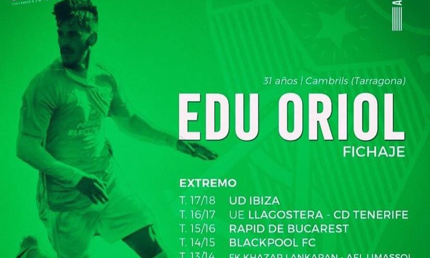 El web del Sanluqueño anunciava ahir el fitxatge del cambrilenc Edu Oriol