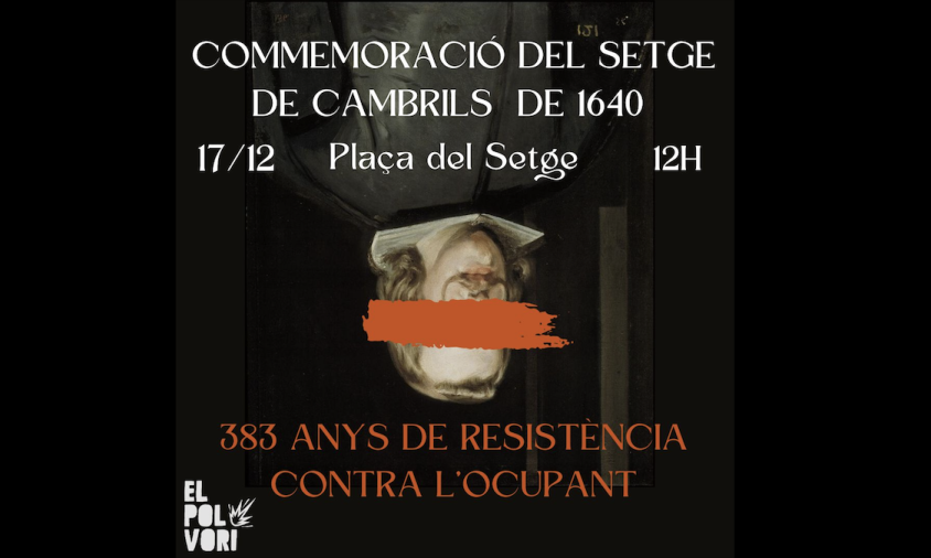 Cartell de la commemoració del Setge de Cambrils del Casal Popular El Polvorí
