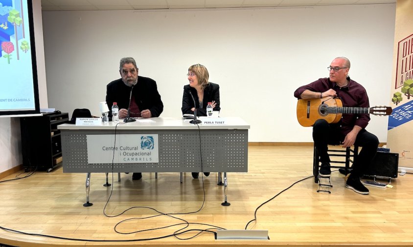 Ramon García Mateos, Perla Tuset i Eduardo Sánchez, ahir al Centre Cultural