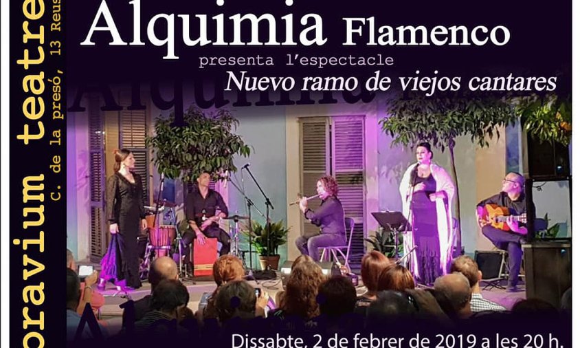 Cartell del concert d'Alquimia Flamenco que tindrà lloc aquest dissabte al Bravium Teatre de Reus