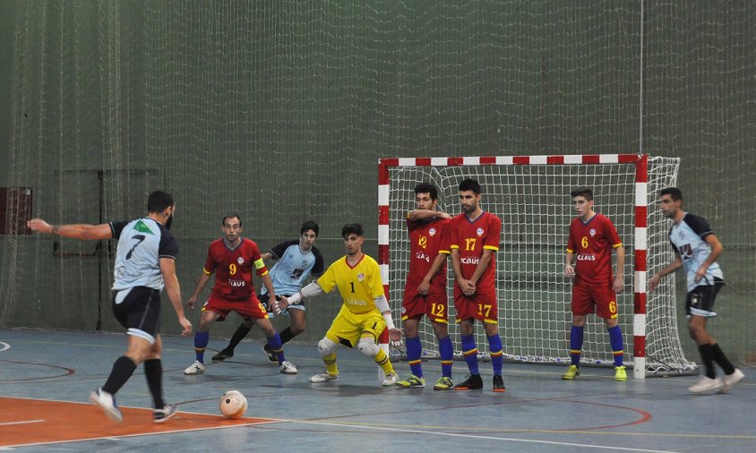 Partit de la primera volta de la lliga entre el Mediterrani i l'ENFAF d'Andorra, disputat el passat novembre