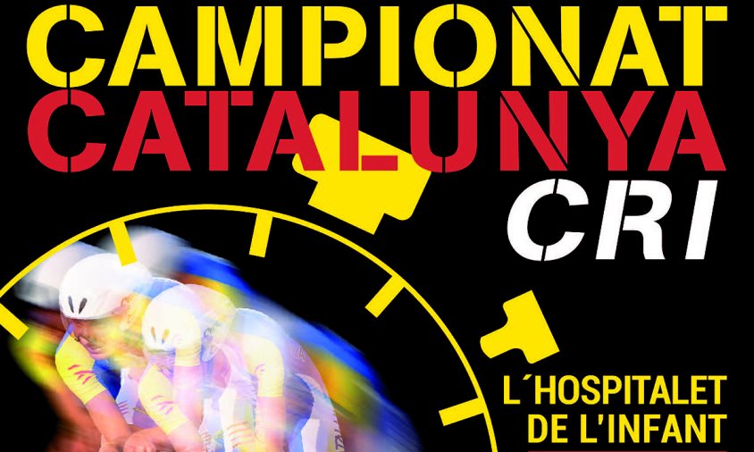Cartell del campionat ciclista que es disputarà a l'Hospitalet de l'Infant