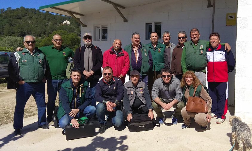 Foto de grup dels tiradors que van competir a Móra d'Ebre