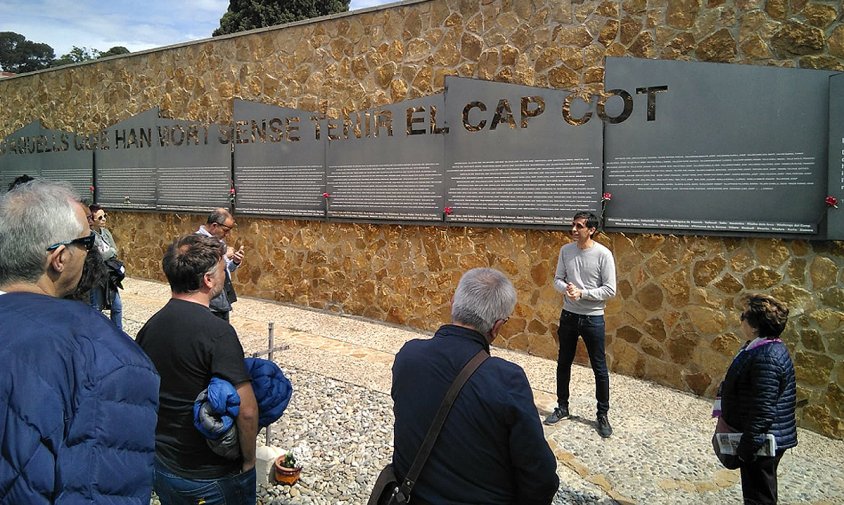 Un moment de la visita guiada d'aquest passat dissabte, a Tarragona