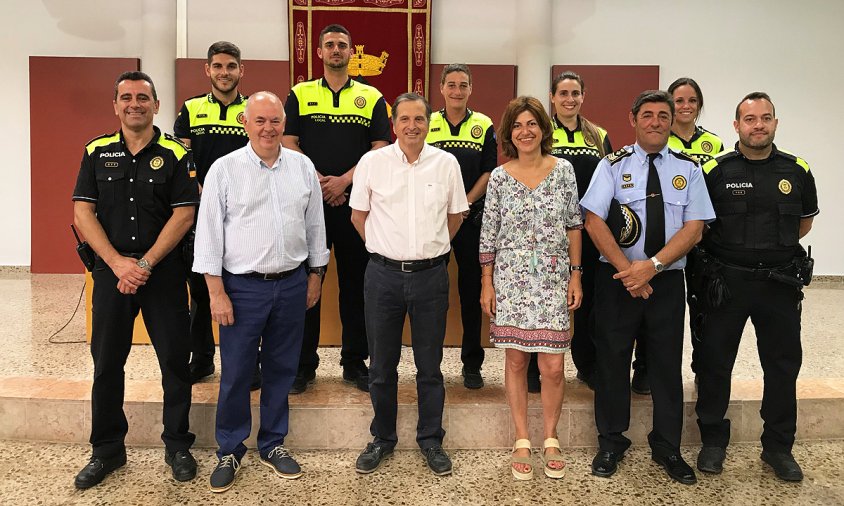 Un total de cinc agents reforçaran aquest estiu la plantilla de la Policia Local de Vandellòs i l'Hospitalet de l'Infant