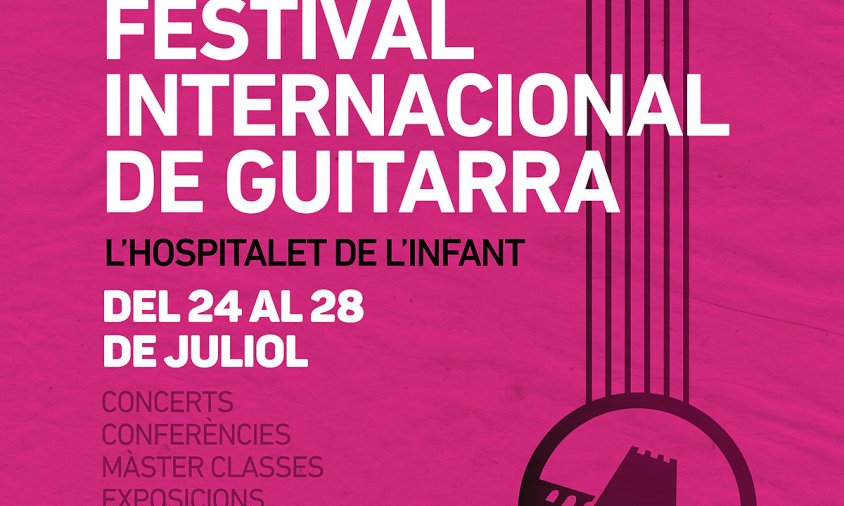 Cartell del Festival internacional de guitarra de l'Hospitalet de l'Infant
