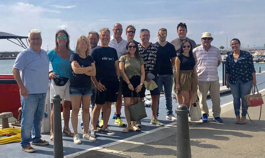 El grup d'organitzadors de congressos alemanys va visitar el port de Cambrils