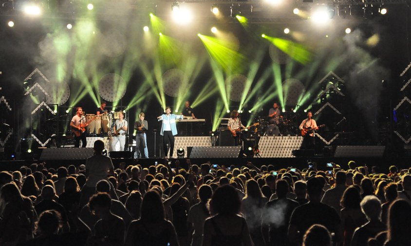 Imatge del concert d'Álvaro Soler, el passat mes d'agost, en la passada edició del FIMC