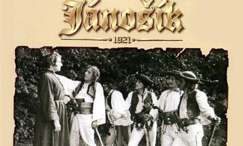 Cartell de Jánošík, la primera pel·lícula de llargmetratge eslovaca, rodada l’any 1921