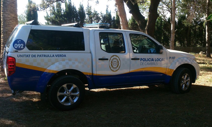 Imatge d'un vehicle de la patrulla verda de la Policia Local