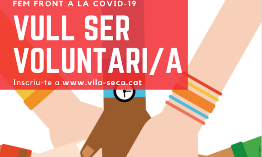 Cartell de la borsa de voluntariat impulsada per l'Ajuntament de Vila-seca