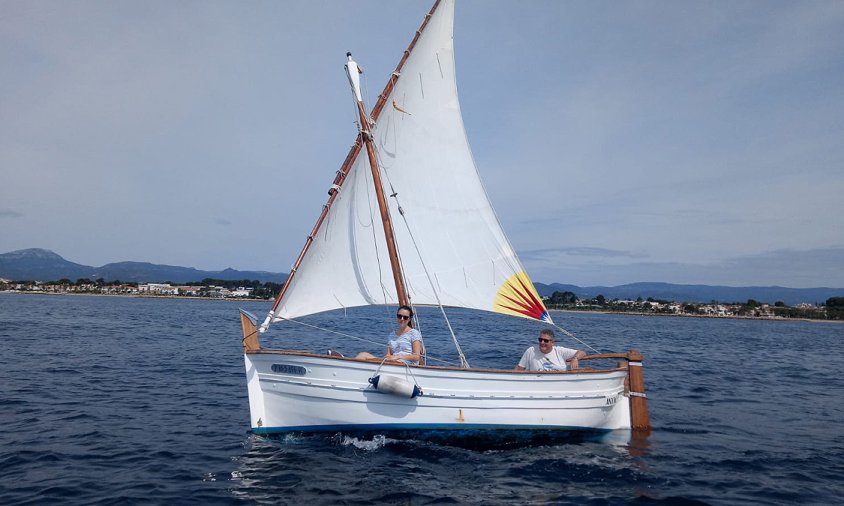Imatge de l'Anyic sortint a navegar, a finals de maig