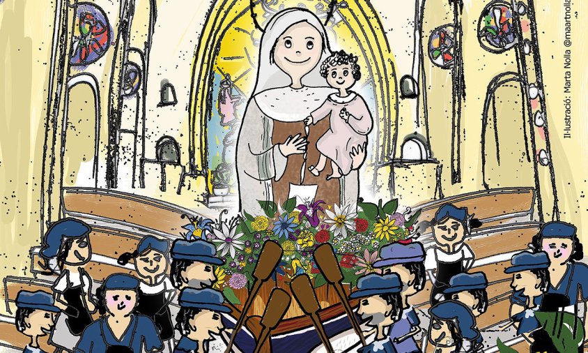 Imatge del cartell de la festa de la Mare de Déu del Carme