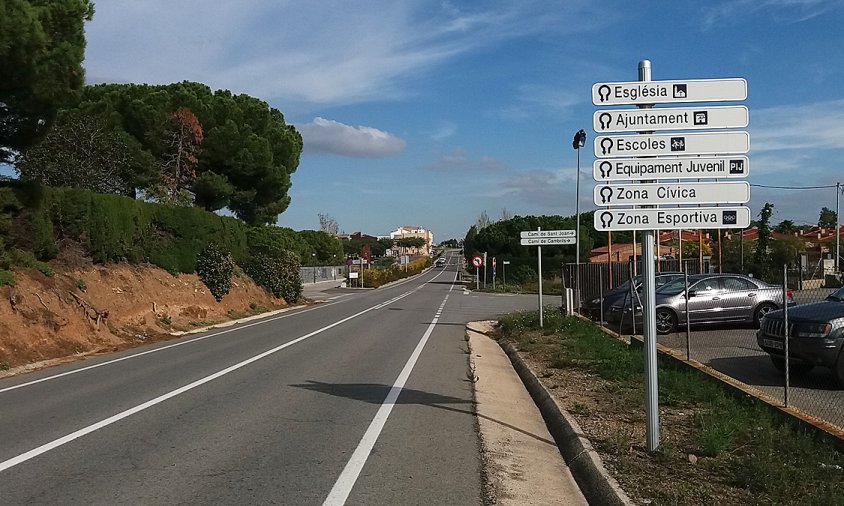 La Diputació de Tarragona ha iniciat les obres construcció d’una rotonda d’accés a Vinyols i els Arcs des de la T-314, just a la intersecció amb el Camí de Sant Joan