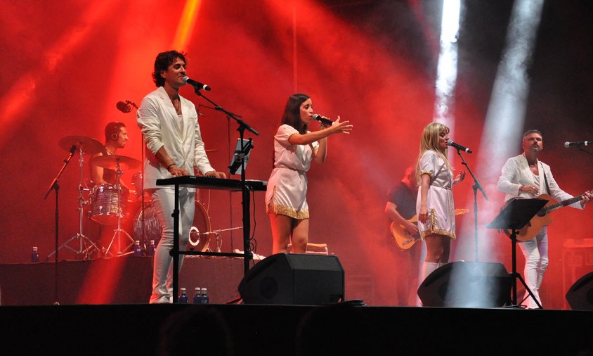 Actuació del grup Abba The New Experience, l'estiu de 2017 i que enguany havia d'actuar avui al Festival Internacional de Música