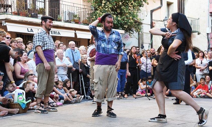 Imatge de la representació de Vileros i Mariners el setembre de l'any passat, a la plaça de la Vila
