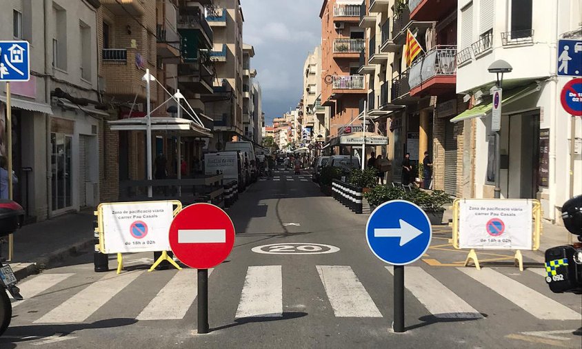 La Policia Local restringirà a través d'aquestes senyals la circulació de vehicles a motor en alguns trams de carrers del barri del Port
