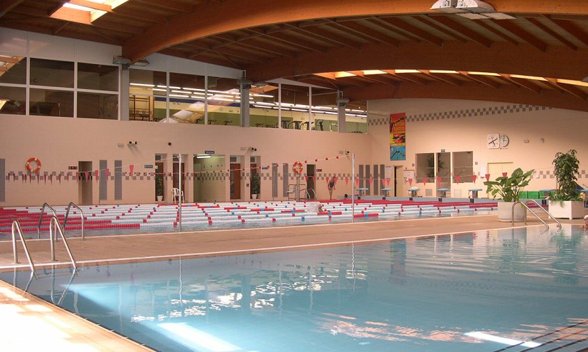 Imatge de la piscina del Palau Municipal d'Esports
