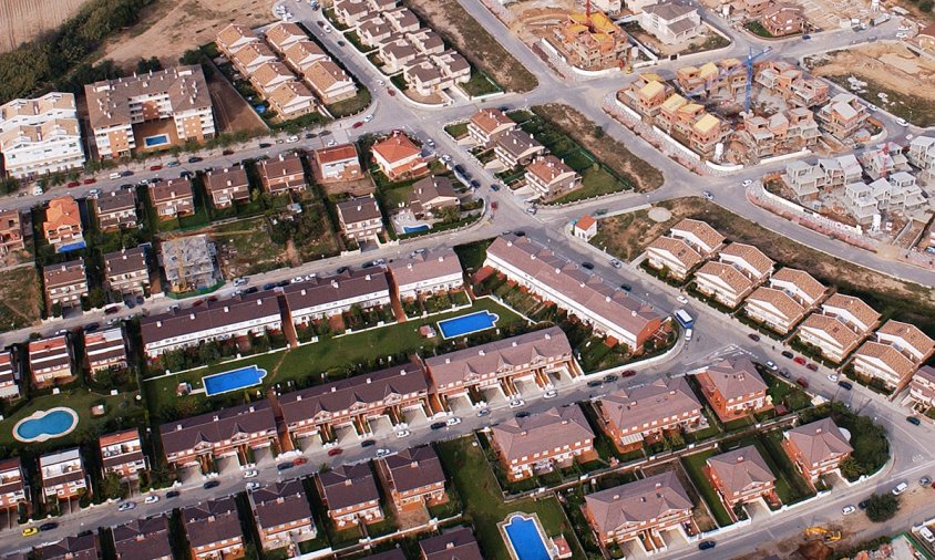 Imatge aèria d'una zona residencial a Cambrils