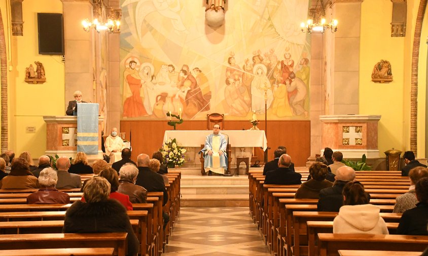 La missa de la Festa Major de la Immaculada va aplegar una cinquantena de persones