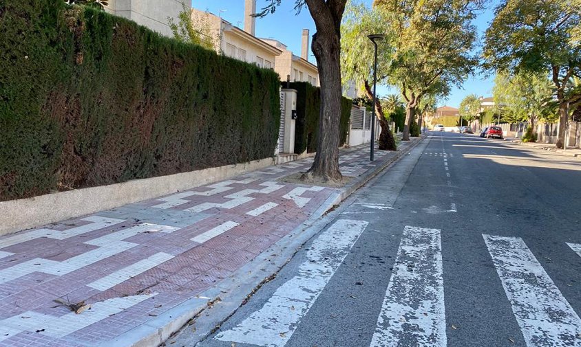 Imatge del carrer de José San Martín del barri de la Llosa