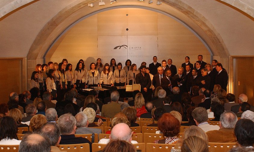 Concert inaugural de la Cripta com a nova sala de concerts, el 12 d'abril de 2008