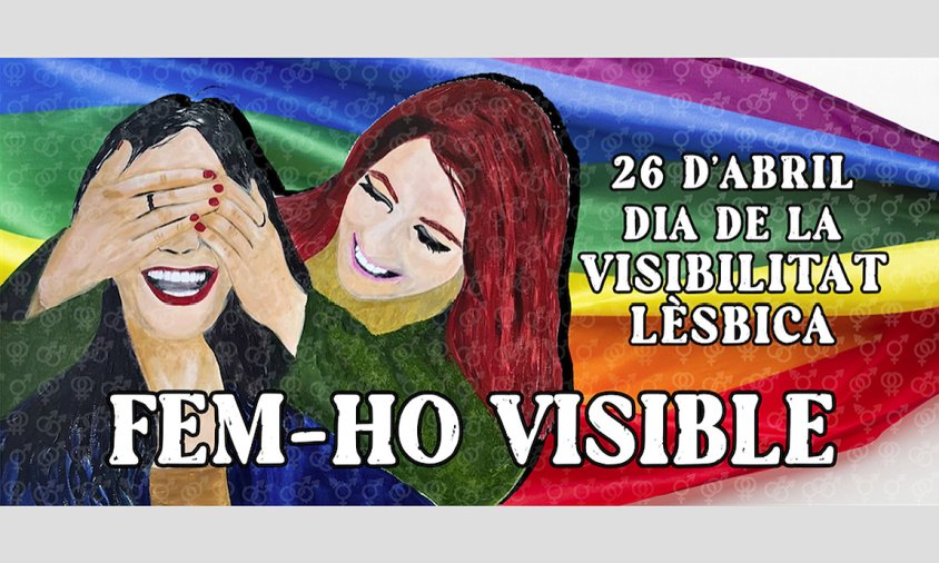 Imatge del cartell amb motiu del Dia de la Visibilitat lèsbica, el proper 26 d'abril