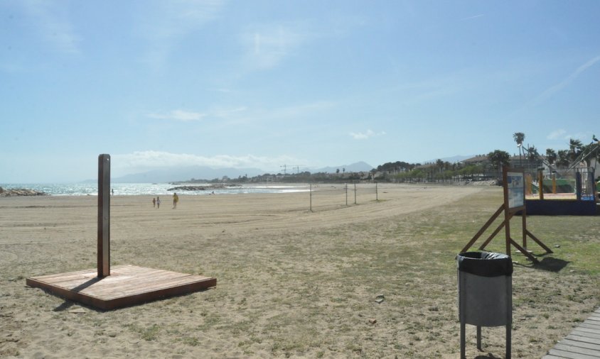 Imatge de la platja de l'Horta de Santa Maria
