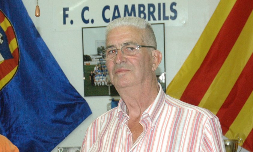 Joan Pijuan, l'any 2007, quan va acabar la seva segona etapa a la presidència del FC Cambrils