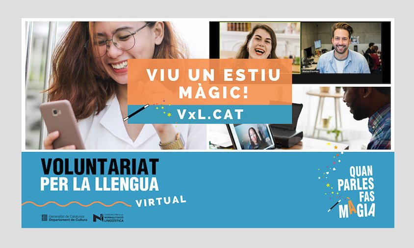 Cartell de la campanya del Voluntariat per la llengua
