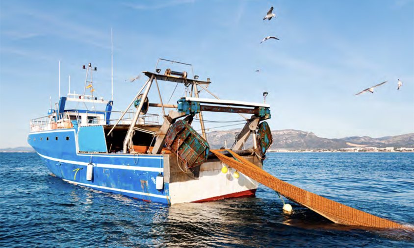 Imatge d'una de les barques que fins ara realitzava l'activitat de Pesca Turisme