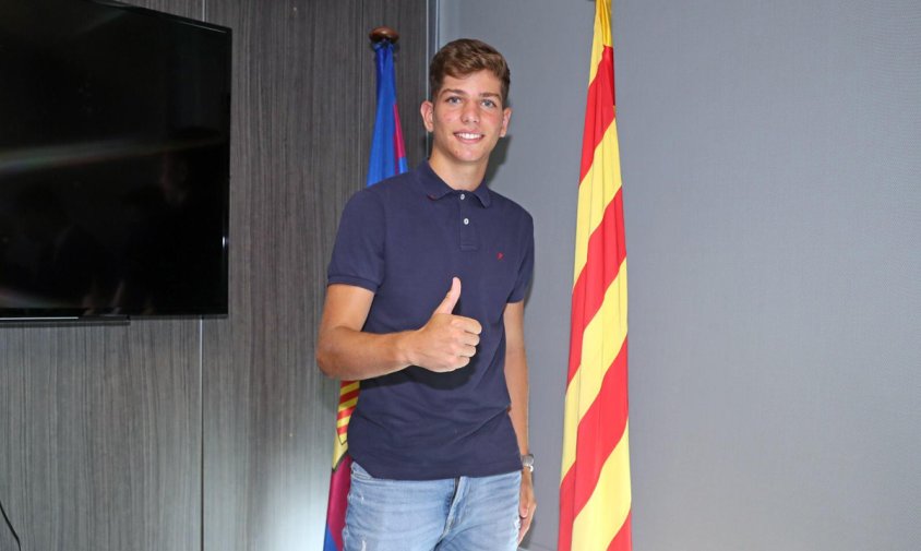 Estanis Pedrola, quan va fitxar pel Juvenil A del FC Barcelona