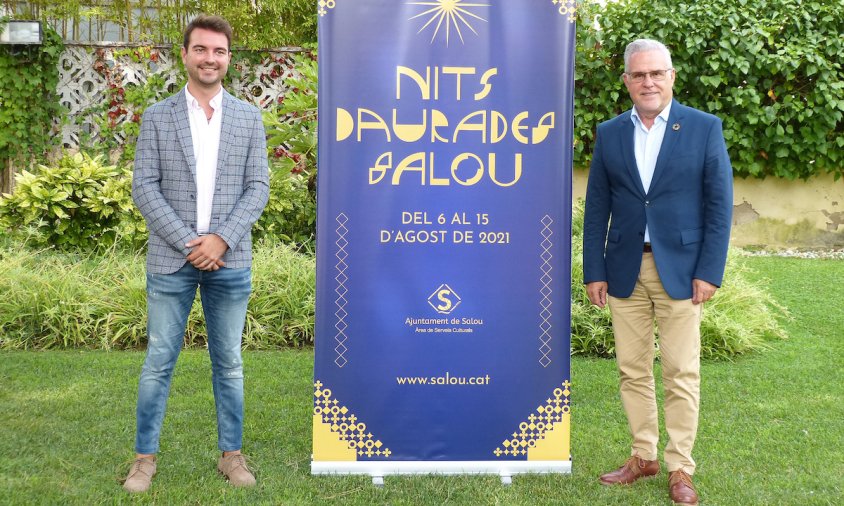 Presentació de la programació de les Nits Daurades a càrrec de l'alcalde de Salou, Pere Granados i el regidor de Serveis Culturals, Xavier Montalà